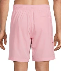 Caribbean Coastal Cargo 8#double; Inseam Solid Swim Trunks