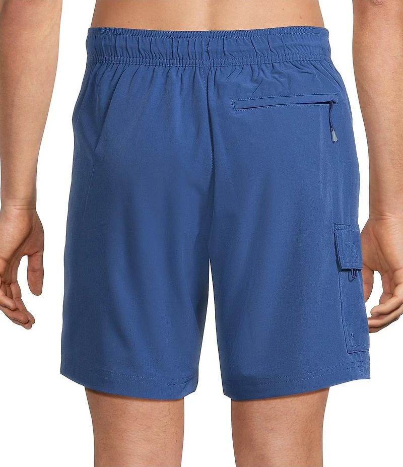 Caribbean Coastal Cargo 8#double; Inseam Solid Swim Trunks