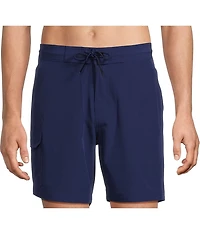 Caribbean Coastal Cargo 8#double; Inseam Solid Swim Trunks