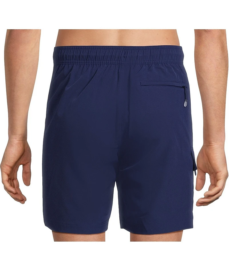 Caribbean Coastal Cargo 8#double; Inseam Solid Swim Trunks