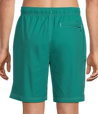 Caribbean Coastal Cargo 8#double; Solid Swim Trunks