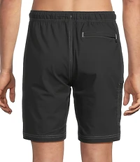 Caribbean Coastal Cargo 8#double; Solid Swim Trunks