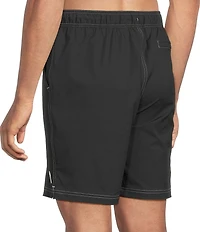 Caribbean Coastal Cargo 8#double; Solid Swim Trunks