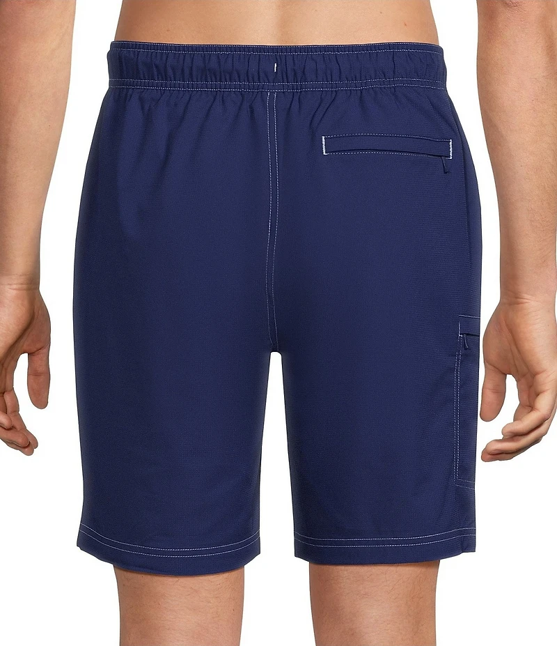 Caribbean Coastal Cargo 8#double; Solid Swim Trunks