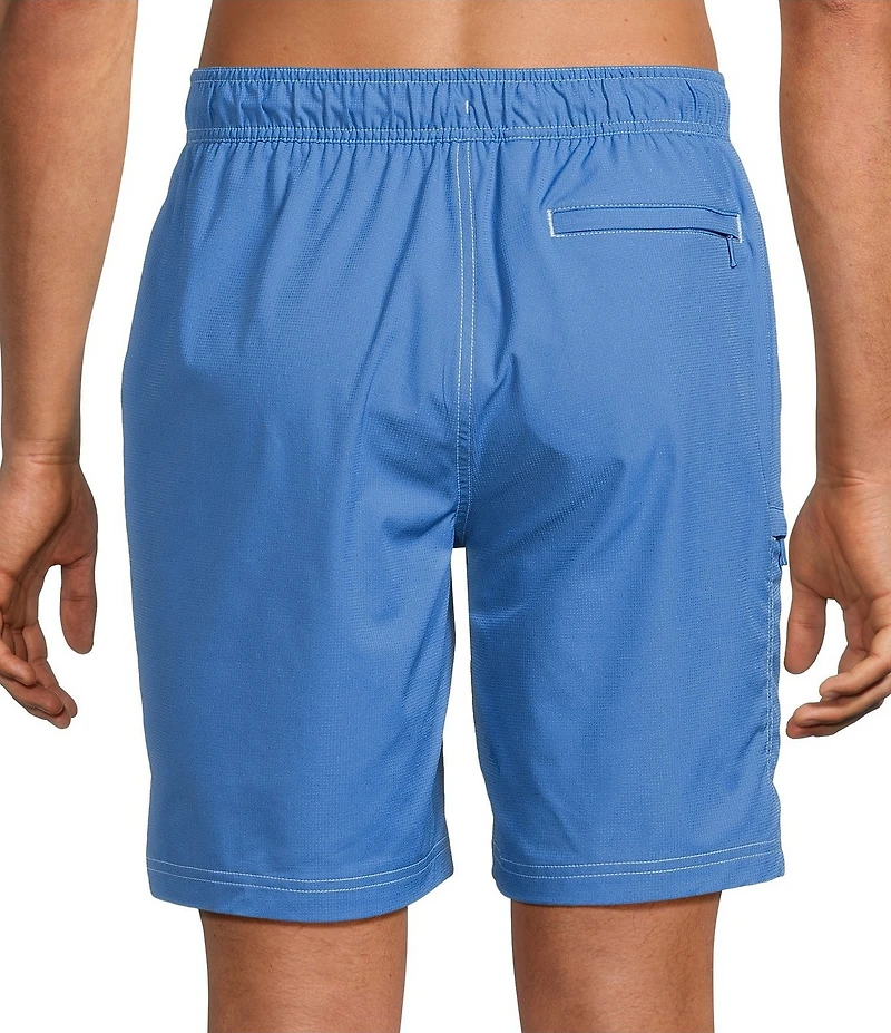 Caribbean Coastal Cargo 8#double; Solid Swim Trunks