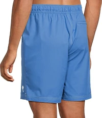 Caribbean Coastal Cargo 8#double; Solid Swim Trunks