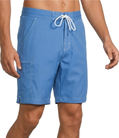 Caribbean Coastal Cargo 8#double; Solid Swim Trunks