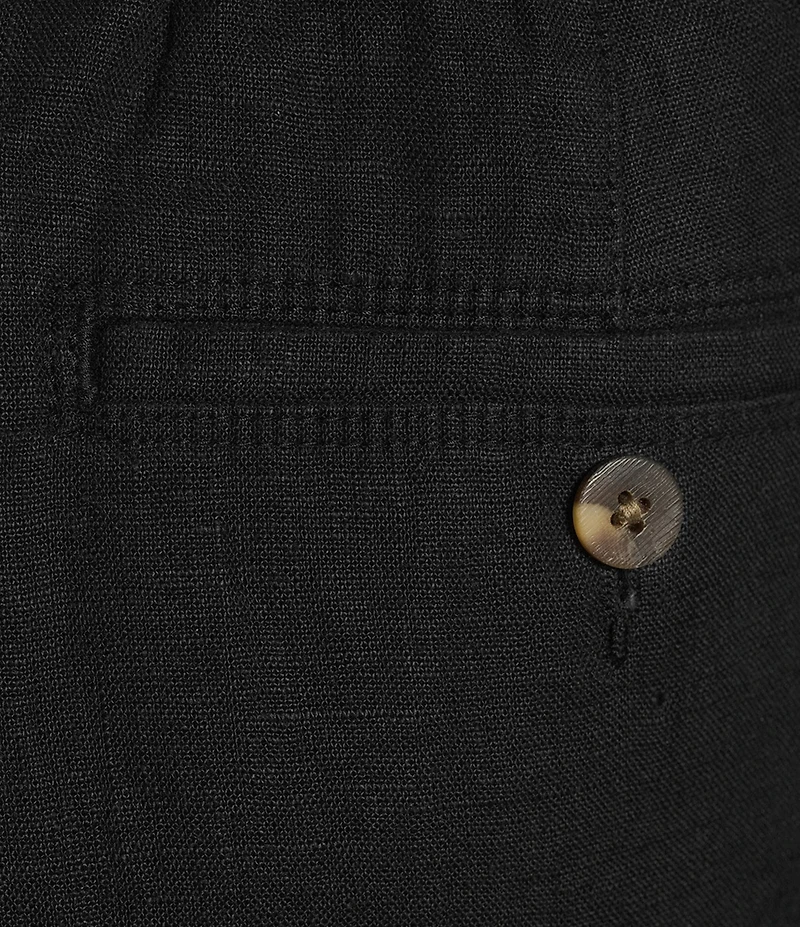 Caribbean Coastal Linen Flat Front Pants