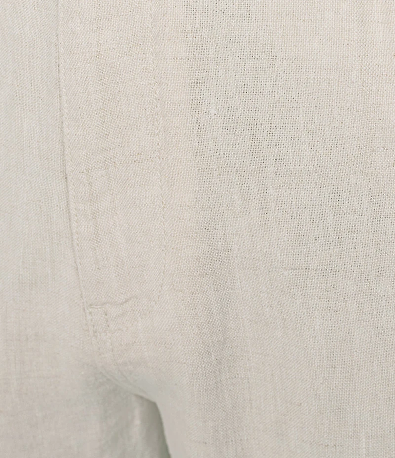 Caribbean Coastal Linen Flat Front Pants