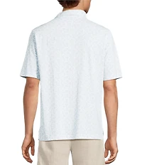 Caribbean Coatfront Mini Drinks Print Short Sleeve Woven Shirt