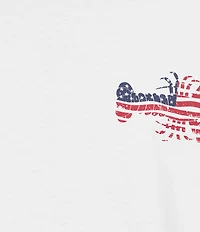 Caribbean Crustacean Americana Flag Graphic Short Sleeve T-Shirt