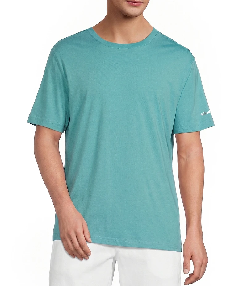 Caribbean Dog Floatie Drink Short Sleeve T-Shirt
