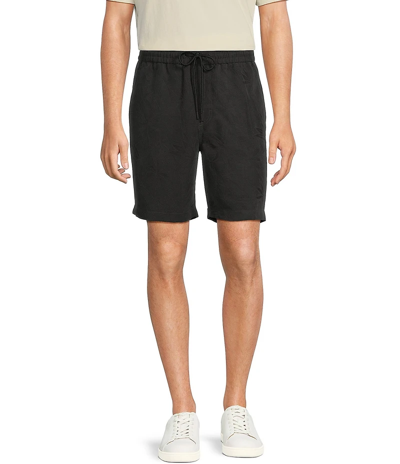 Caribbean Flat Front Jacquard 8#double; Inseam Shorts