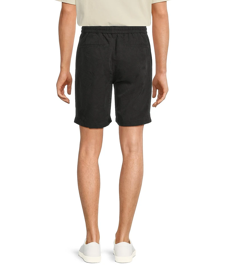 Caribbean Flat Front Jacquard 8#double; Inseam Shorts