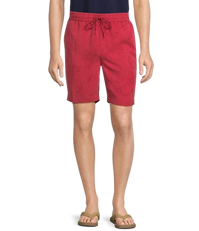 Caribbean Flat Front Jacquard 8#double; Inseam Shorts