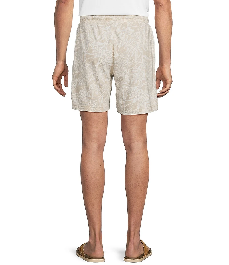 Caribbean Floral Print 7#double; Inseam Shorts