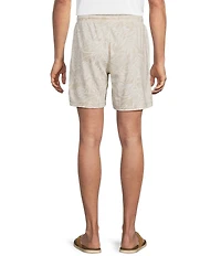 Caribbean Floral Print 7#double; Inseam Shorts