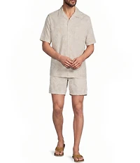 Caribbean Floral Print 7#double; Inseam Shorts