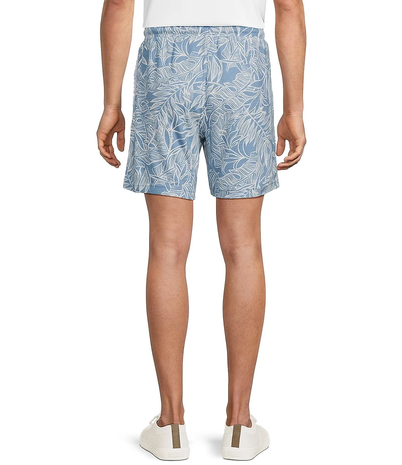 Caribbean Floral Print 7#double; Inseam Shorts
