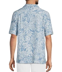 Caribbean Floral Short Sleeve Woven Camp Shirt
