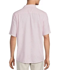 Caribbean Geo Print Short Sleeve Woven Shirt
