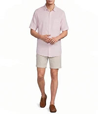 Caribbean Geo Print Short Sleeve Woven Shirt