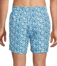 Caribbean Hibiscus Mini 6#double; Swim Trunks