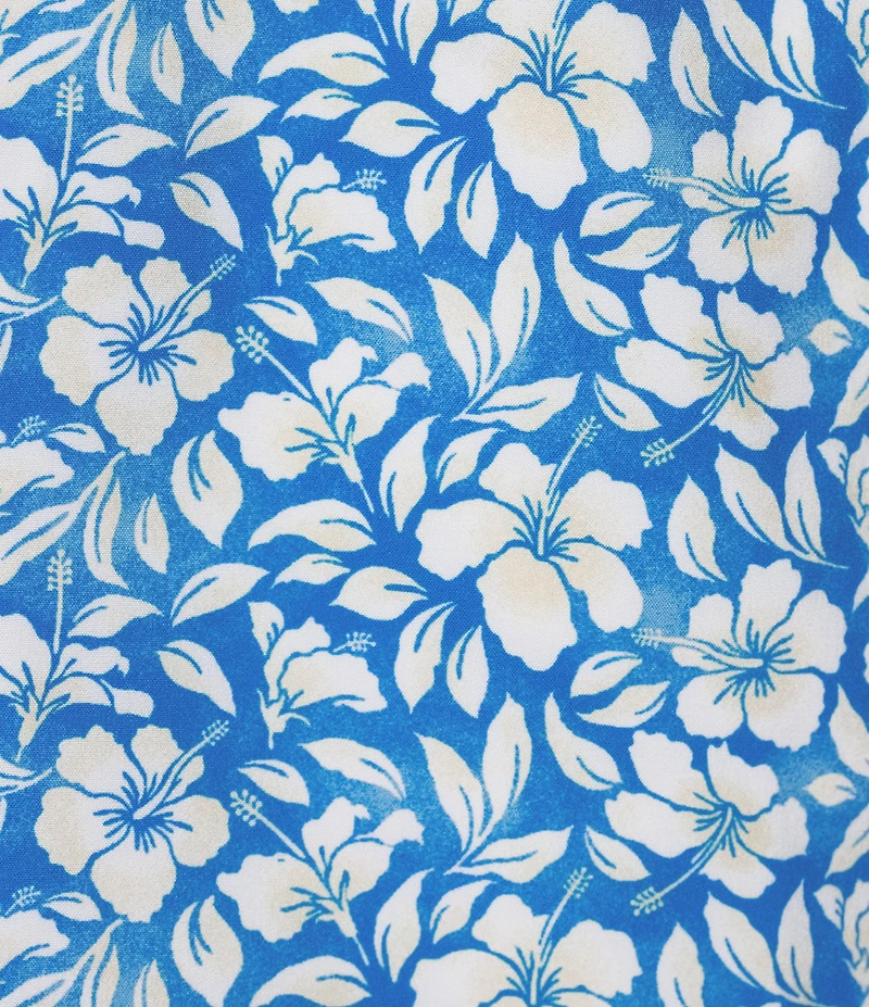 Caribbean Hibiscus Mini 6#double; Swim Trunks