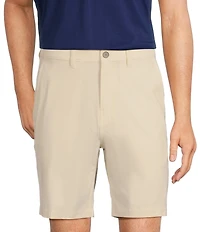 Caribbean Isle Breeze Flat Front Stretch Performance 8#double; Inseam Shorts