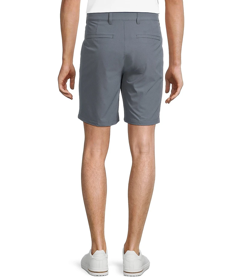 Caribbean Isle Breeze Flat Front Performance Stretch 8#double; Inseam Shorts