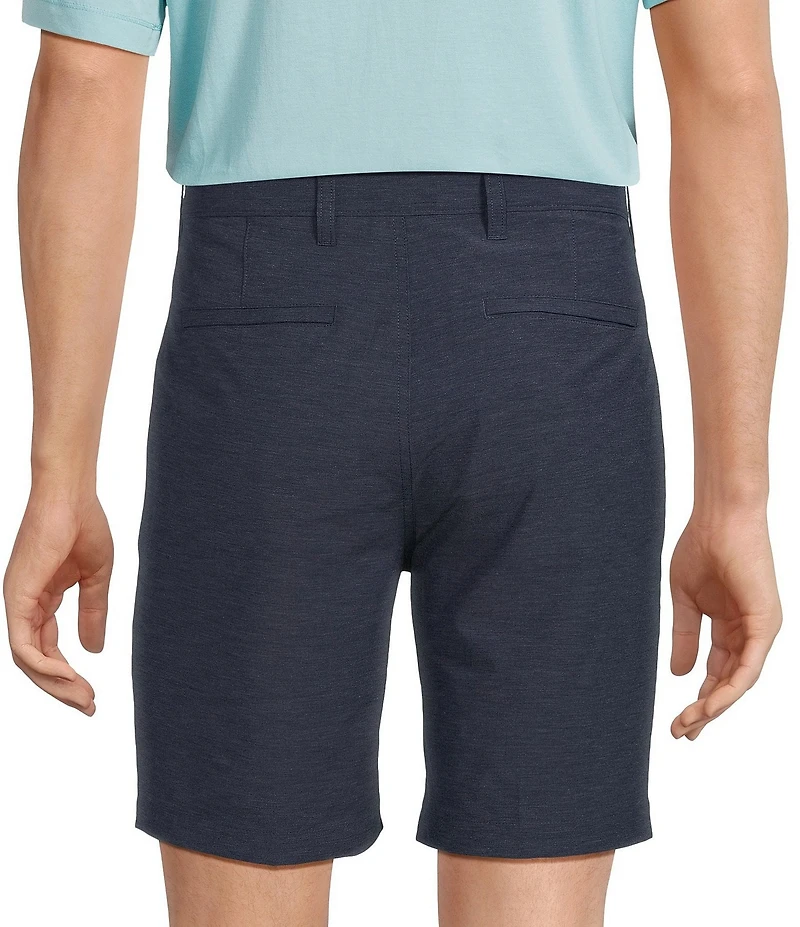 Caribbean Isle Breeze Flat Front Stretch Performance 8#double; Inseam Shorts