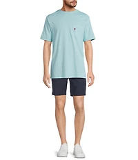 Caribbean Isle Breeze Flat Front Stretch Performance 8#double; Inseam Shorts