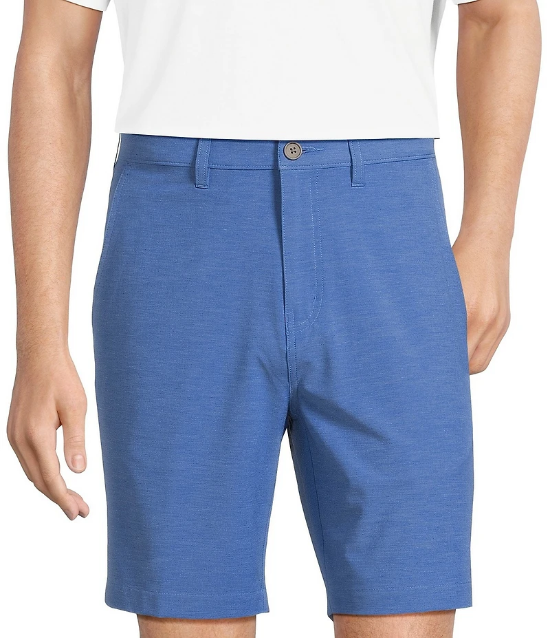 Caribbean Isle Breeze Flat Front Stretch Performance 8#double; Inseam Shorts