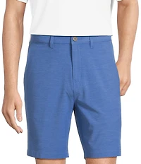 Caribbean Isle Breeze Flat Front Stretch Performance 8#double; Inseam Shorts