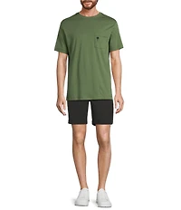Caribbean Isle Breeze Flat Front Stretch Performance 8#double; Inseam Shorts