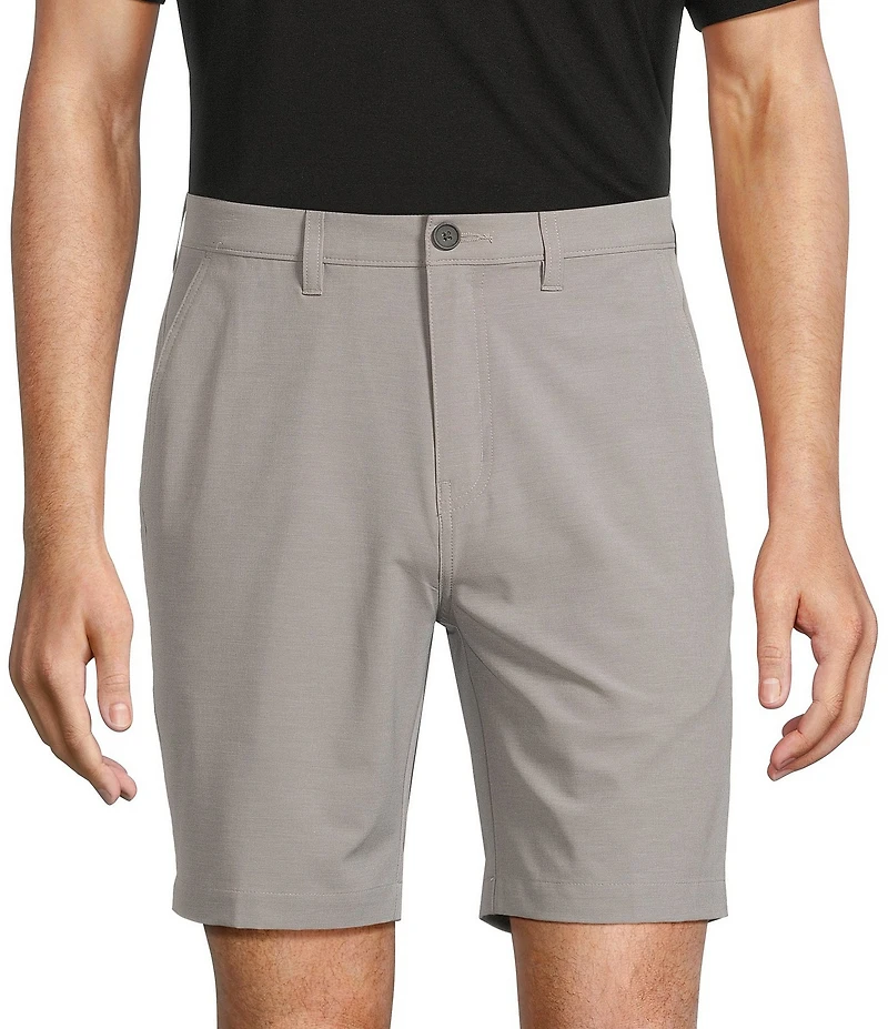 Caribbean Isle Breeze Flat Front Stretch Performance 8#double; Inseam Shorts