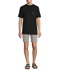 Caribbean Isle Breeze Flat Front Stretch Performance 8#double; Inseam Shorts