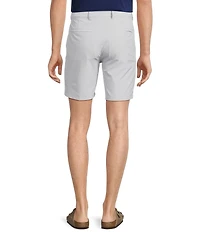 Caribbean Isle Breeze Flat Front Performance Stretch 8#double; Inseam Shorts
