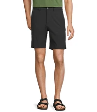Caribbean Isle Breeze Flat Front Performance Stretch 8#double; Inseam Shorts