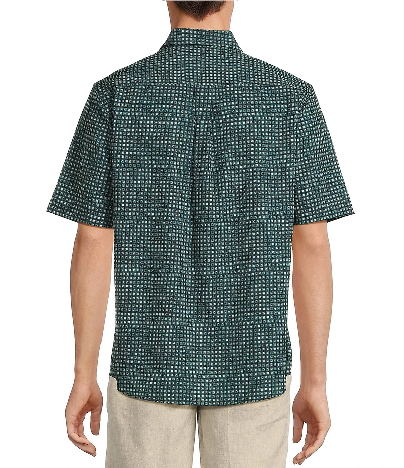 Caribbean Isle Breeze Performance Stretch Short Sleeve Woven Shirt
