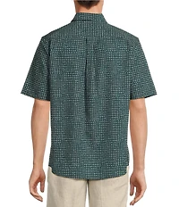 Caribbean Isle Breeze Performance Stretch Short Sleeve Woven Shirt