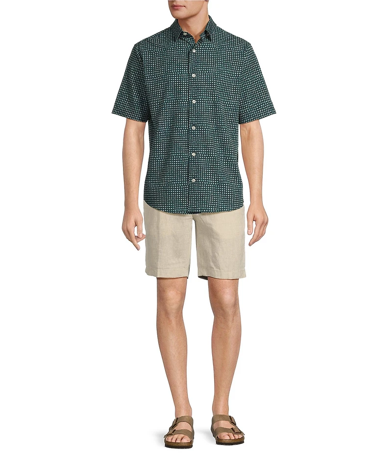 Caribbean Isle Breeze Performance Stretch Short Sleeve Woven Shirt
