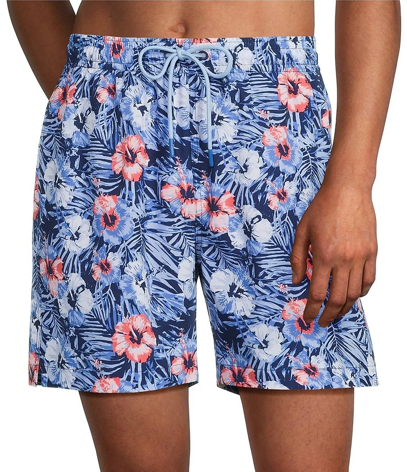 Caribbean Jungle Palm 6#double; Swim Trunks