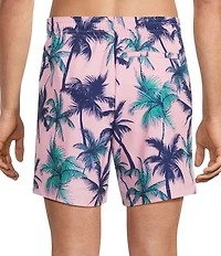 Caribbean Large Palm 6#double; Swim Trunks