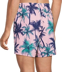 Caribbean Large Palm 6#double; Swim Trunks