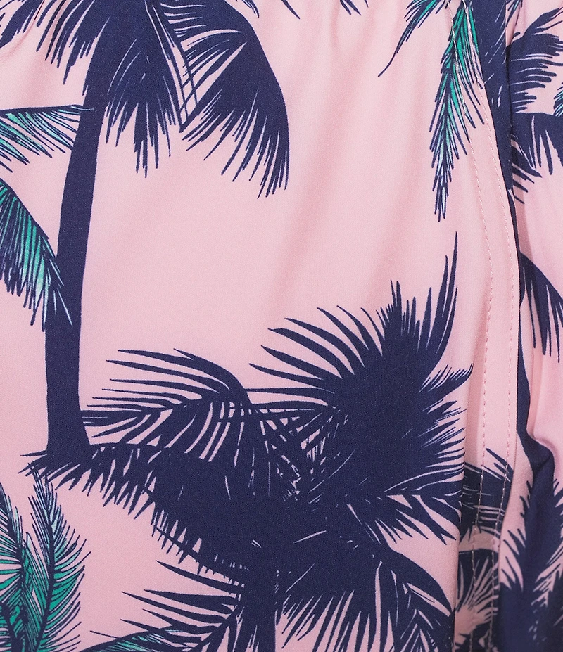 Caribbean Large Palm 6#double; Swim Trunks