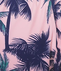 Caribbean Large Palm 6#double; Swim Trunks