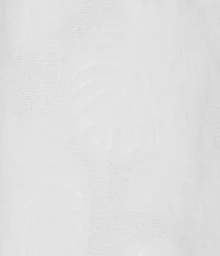 Caribbean Leaf Print Short Sleeve Woven Camp Shirt