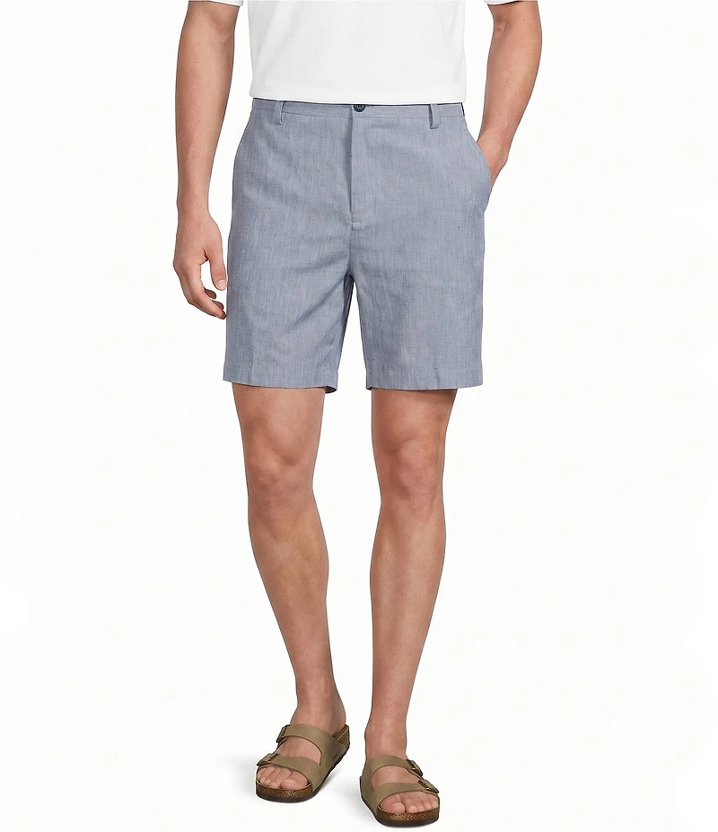 Caribbean Linen Blend 7#double; Inseam Shorts