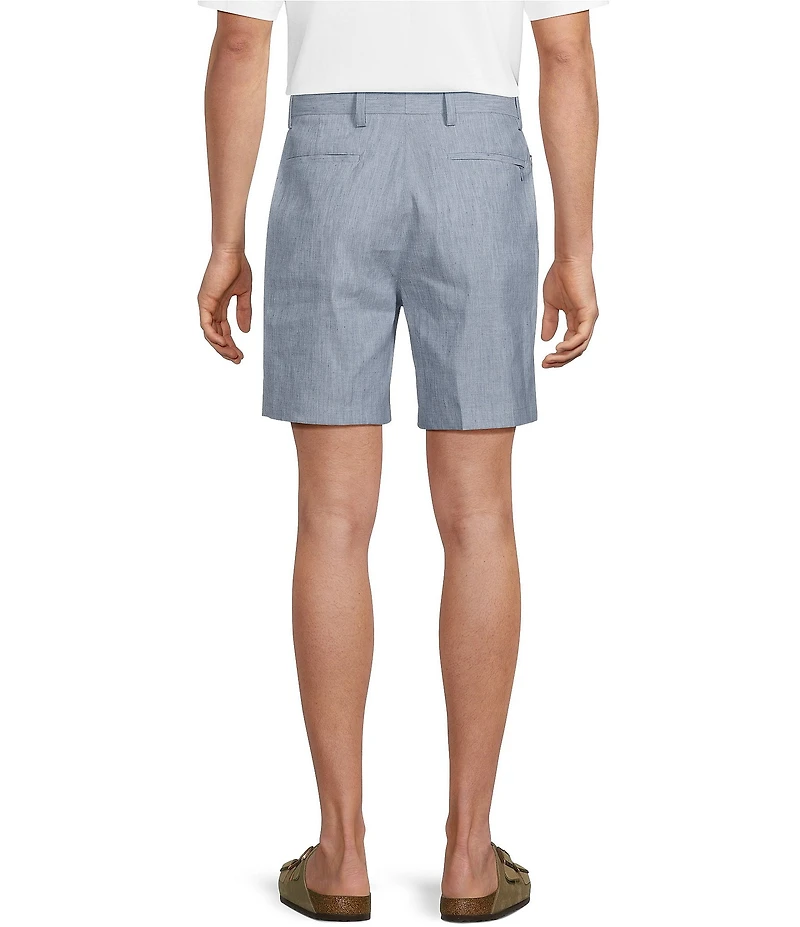 Caribbean Linen Blend 7#double; Inseam Shorts